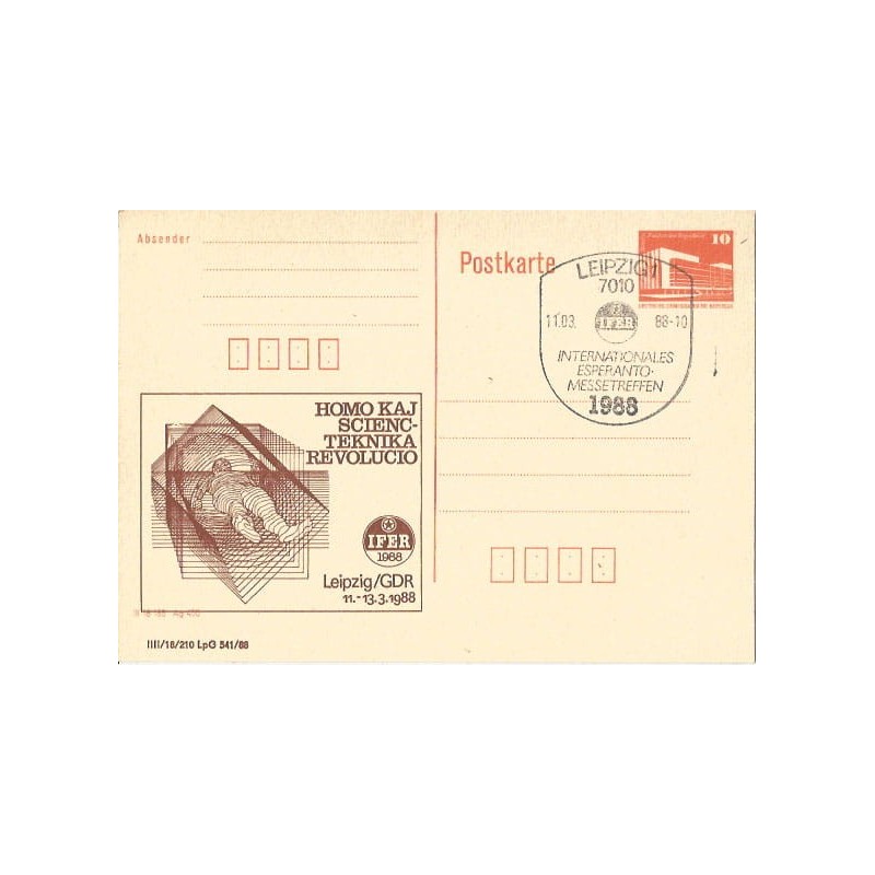 Niemcy NRD 1988, Esperanto. Lipsk