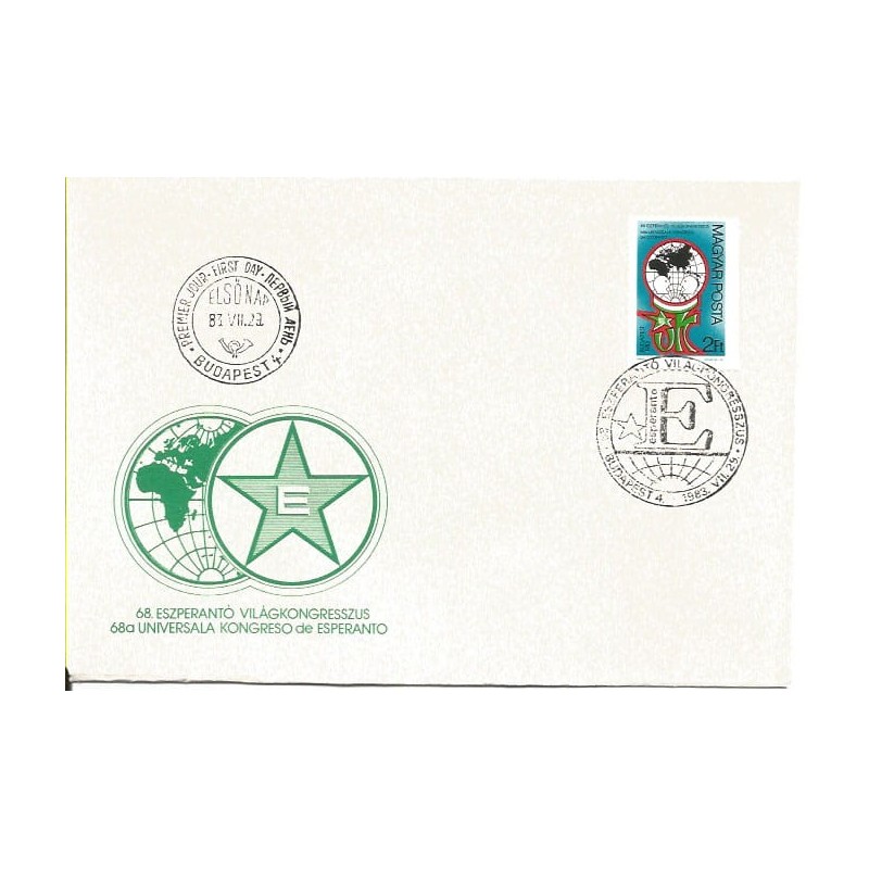 Węgry 1983, Esperanto. FDC