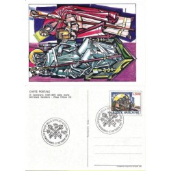 Watykan 1987, Papież Wiktor III. Cp kas. FDC