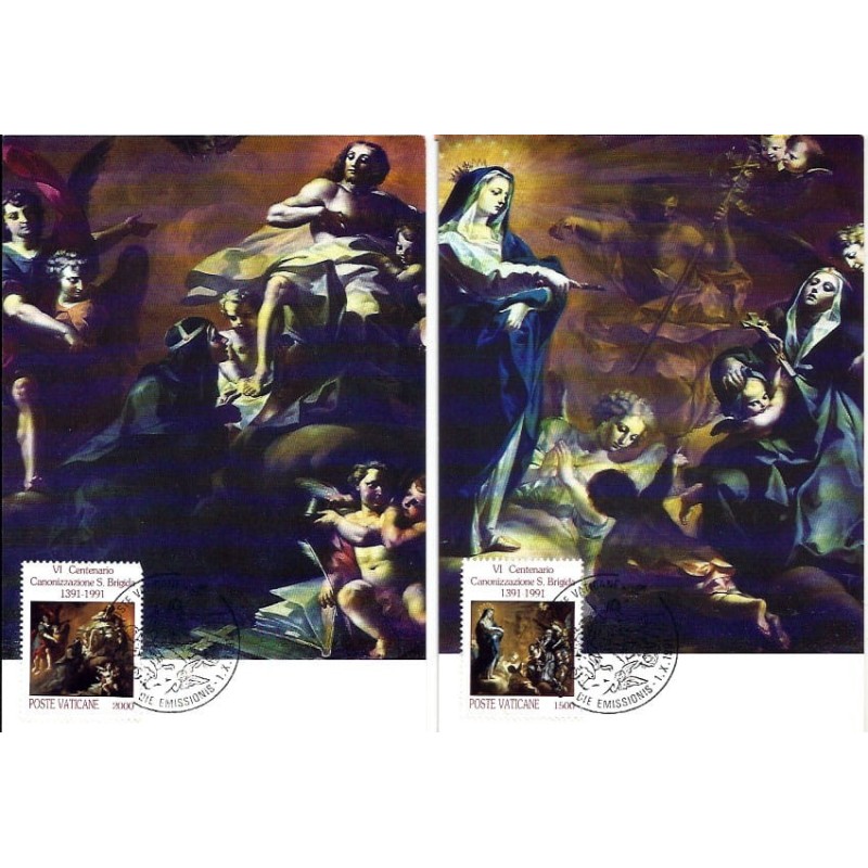Watykan 1991, Święta Brygida. Karty maksimum