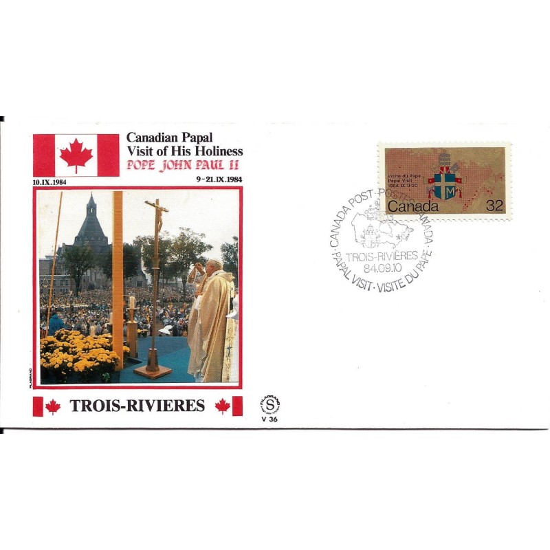 Kanada 1984, Papież Jan Paweł II. Datownik
