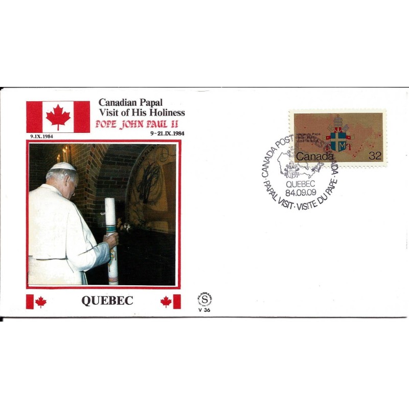 Kanada 1984, Papież Jan Paweł II. Datownik