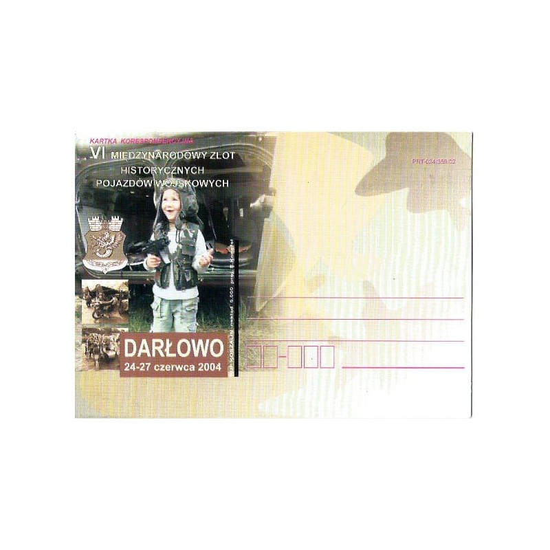 Kartka Koszalin 2004, Darłowo, militaria, zlot, wojsko