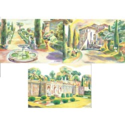 Watykan 1988, Rezydencja Castel Gandolfo, zamek. Całostki Cp, kasowane FDC