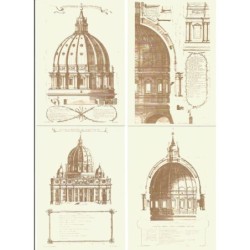 Watykan 1990, Bazylika św. Piotra, kopuła, architektura. Całostki Cp