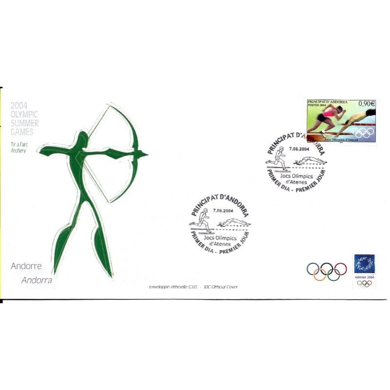 Andora Fr. 2004, Igrzyska olimpijskie Ateny 2004. FDC