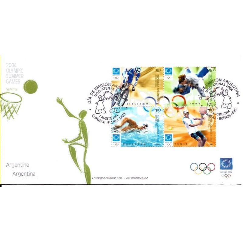 Argentyna 2004, Igrzyska olimpijskie Ateny 2004. FDC