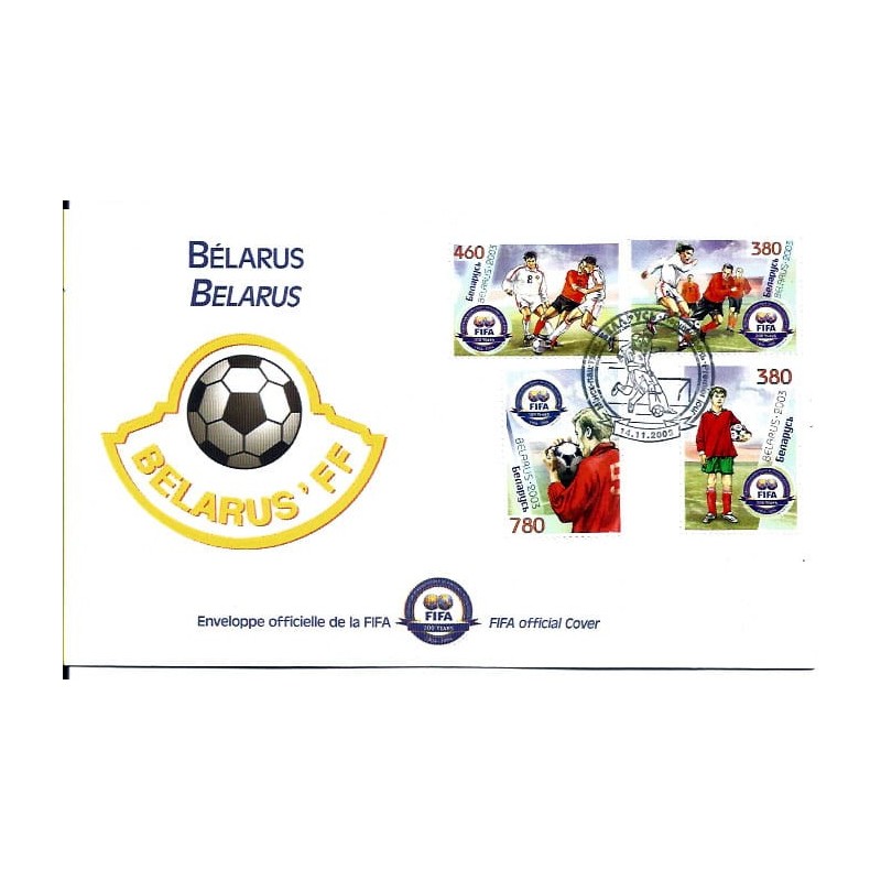 Białoruś 2003, Piłka nożna, FIFA, 100 lat. FDC