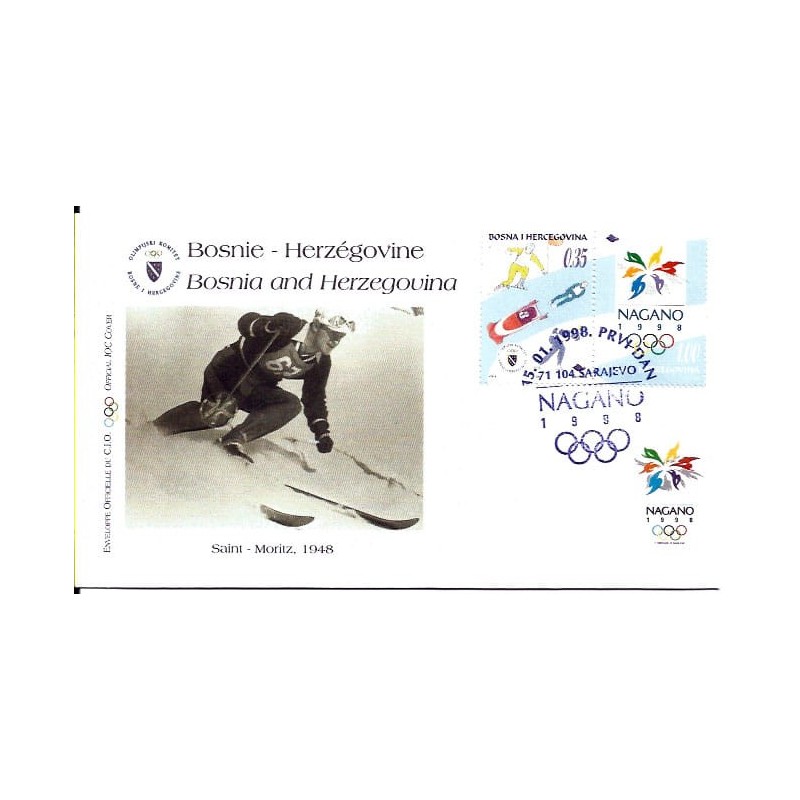 Bośnia i Hercegowina 1998, Igrzyska olimpijskie Nagano 1998. FDC