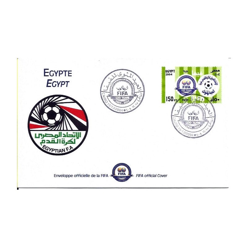 Egipt 2004, Piłka nożna, FIFA, 100 lat. FDC