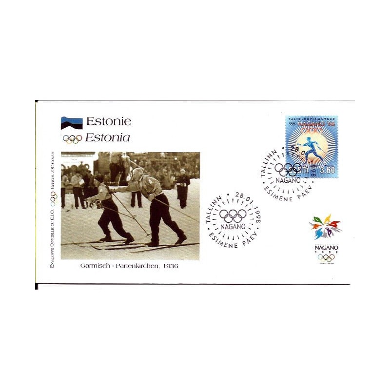 Estonia 1998, Igrzyska olimpijskie Nagano 1998. FDC
