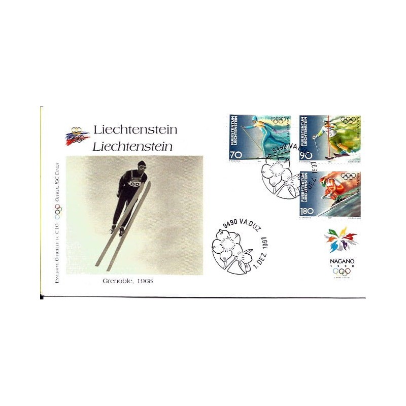 Liechtenstein 1997, Igrzyska olimpijskie Nagano 1998. FDC