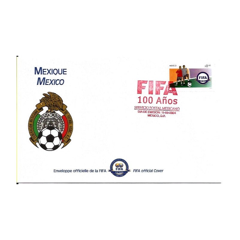 Meksyk 2004, Piłka nożna, FIFA, 100 lat. FDC