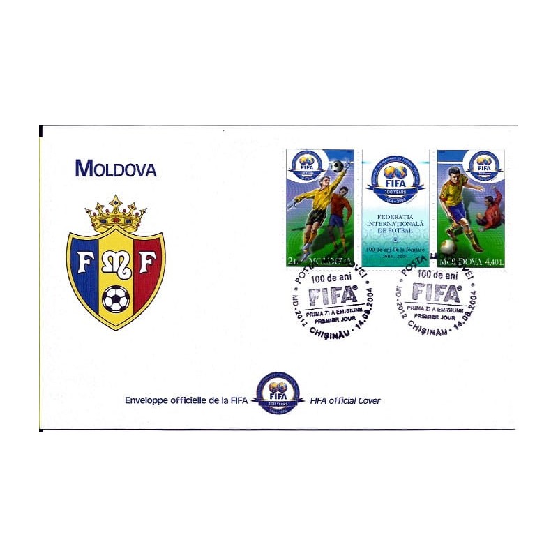 Mołdawia 2004, Piłka nożna, FIFA, 100 lat. FDC