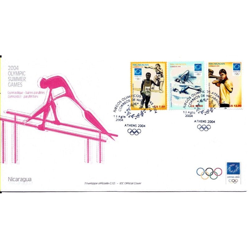 Nikaragua 2004, Igrzyska olimpijskie Ateny 2004. FDC