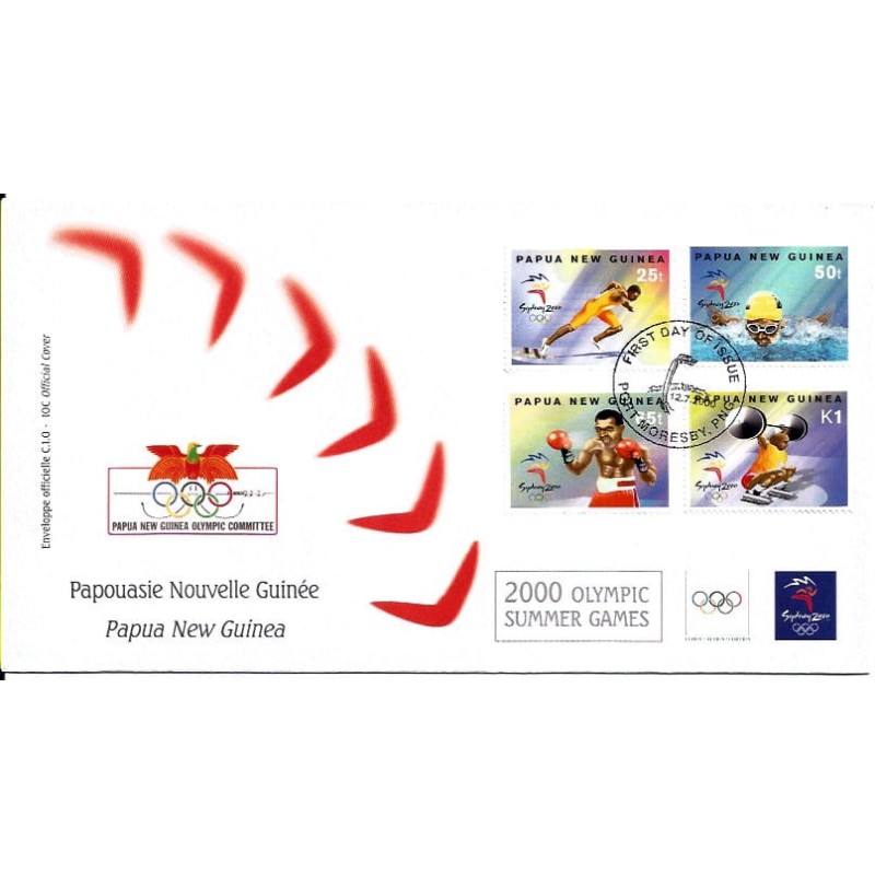 Papua Nowa Gwinea 2000, Igrzyska olimpijskie Sydney 2000. FDC