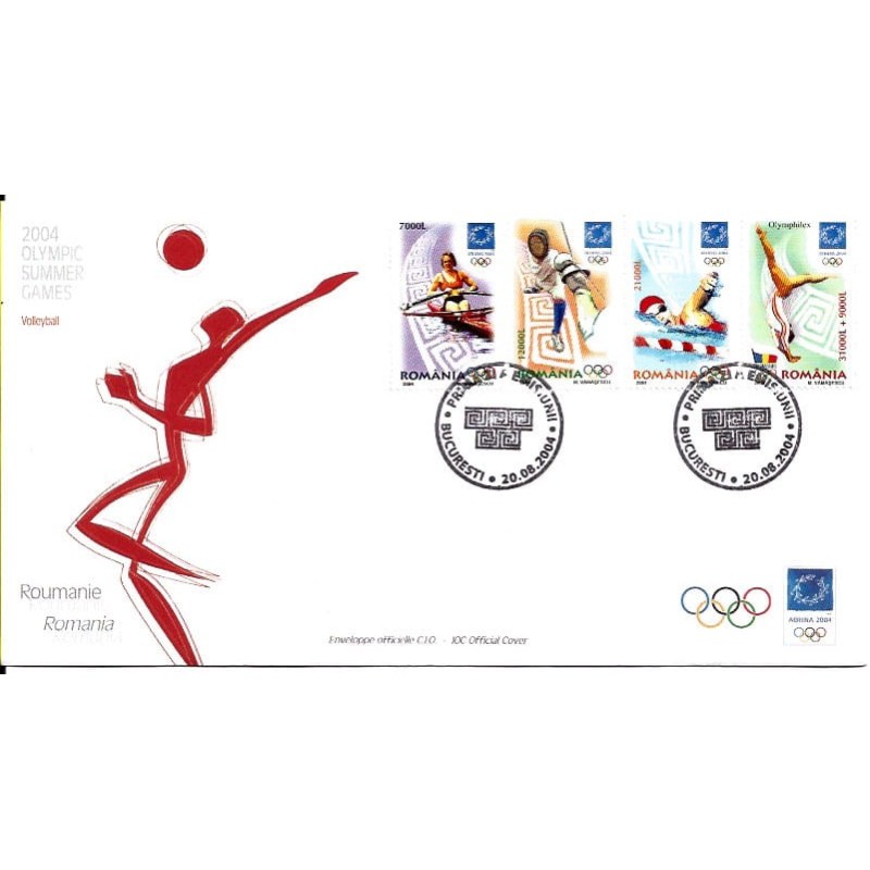 Rumunia 2004, Igrzyska olimpijskie Ateny 2004. FDC