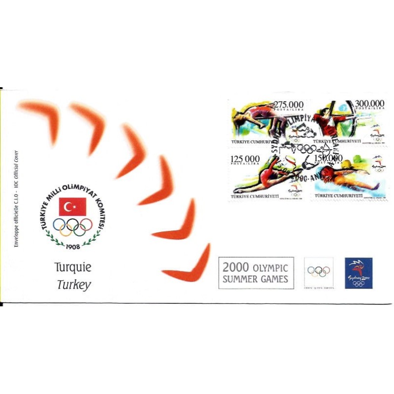 Turcja 2000, Igrzyska olimpijskie Sydney 2000. FDC