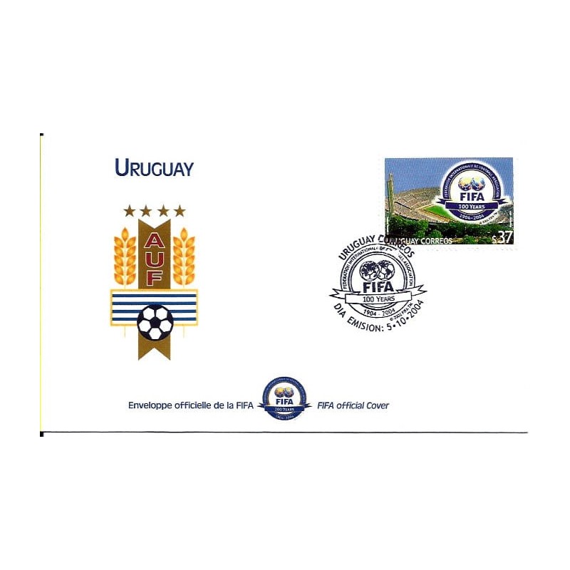 Urugwaj 2004, Piłka nożna, FIFA, 100 lat. FDC